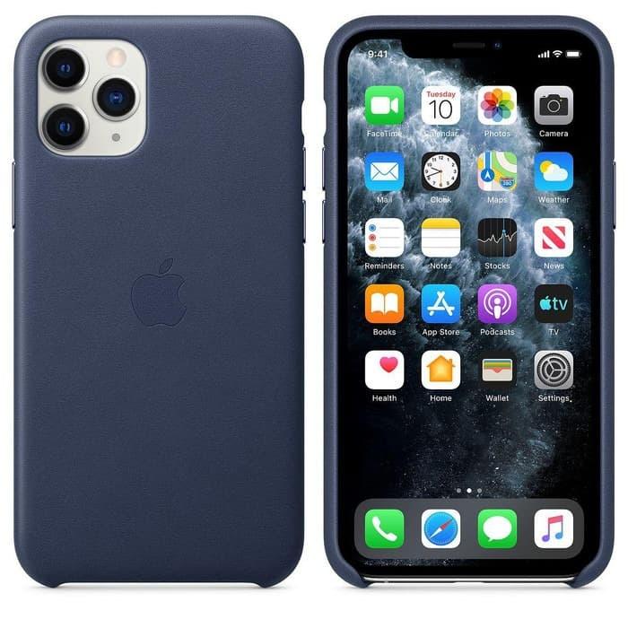 Jual Iphone 11 PRO MAX Leather Case Cover Original Premium