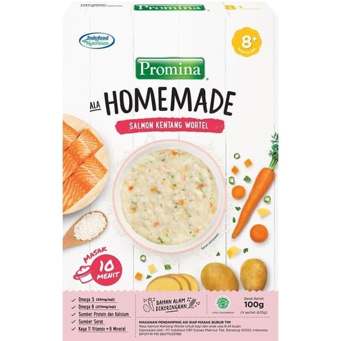 Gambar Promina Homemade Salmon Kentang Wortel 8+ Box 100gr PB5HSAKW dari BEBIBURP undefined Tokopedia