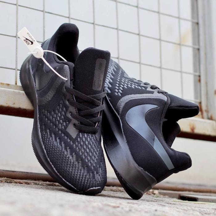 TERLARIS SEPATU NIKE WINFLO ZOOM SEPATU RUNNING CASUAL PRIA full hitam, 39