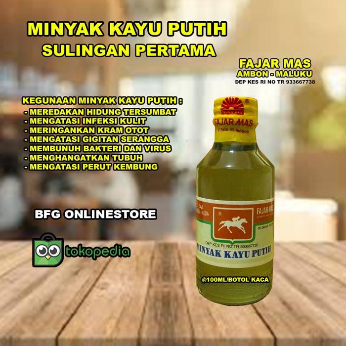Jual Minyak Kayu Putih Asli Sulingan Pertama 100ml Fajar Mas Ambon Kota Surabaya Bfg 