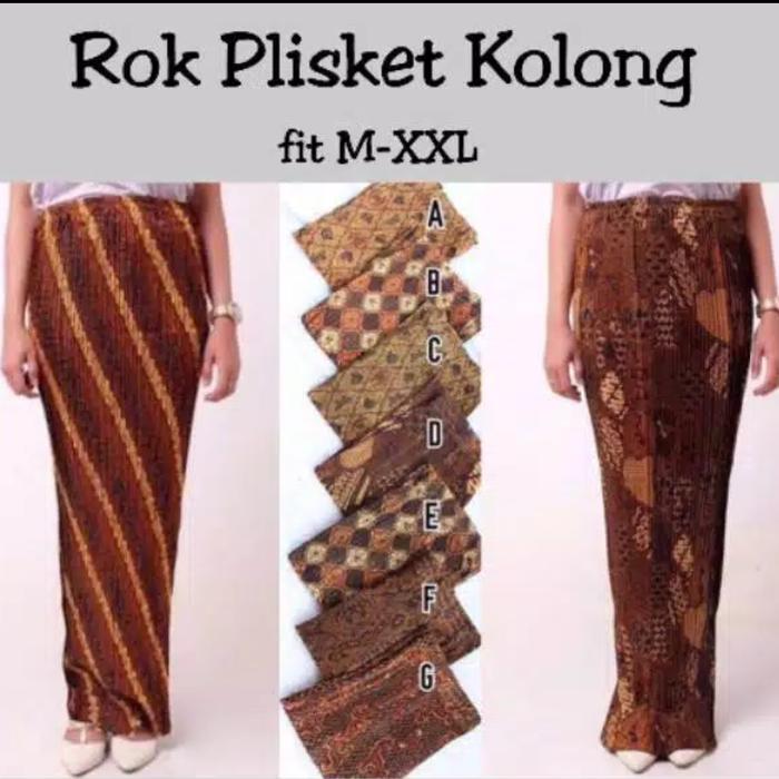 Gambar ROK PLISKET JARIK MOTIF BATIK CANTIK BAWAHAN KEBAYA ECER GROSIR LONG dari LalaOnlineShop undefined Tokopedia