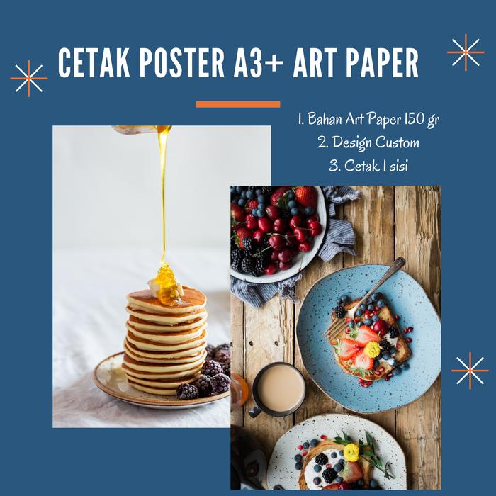 Jual Cetak Poster A3 Art Paper 150 Gram Satuan Custom Murah Jakarta Selatan Smg Printing Tokopedia