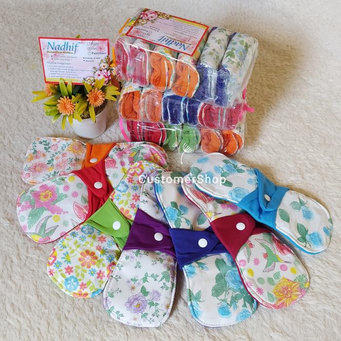 Gambar pembalut kain wanita cuci ulang menspad day 6pcs dari Customer Shop Kab. Bogor Tokopedia