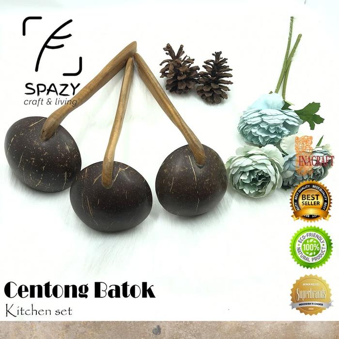 Gambar SPAZY Centong Batok / Irus Batok Kelapa Klasik / Tempurung Kelapa - Centong Kecil dari spazyR undefined Tokopedia