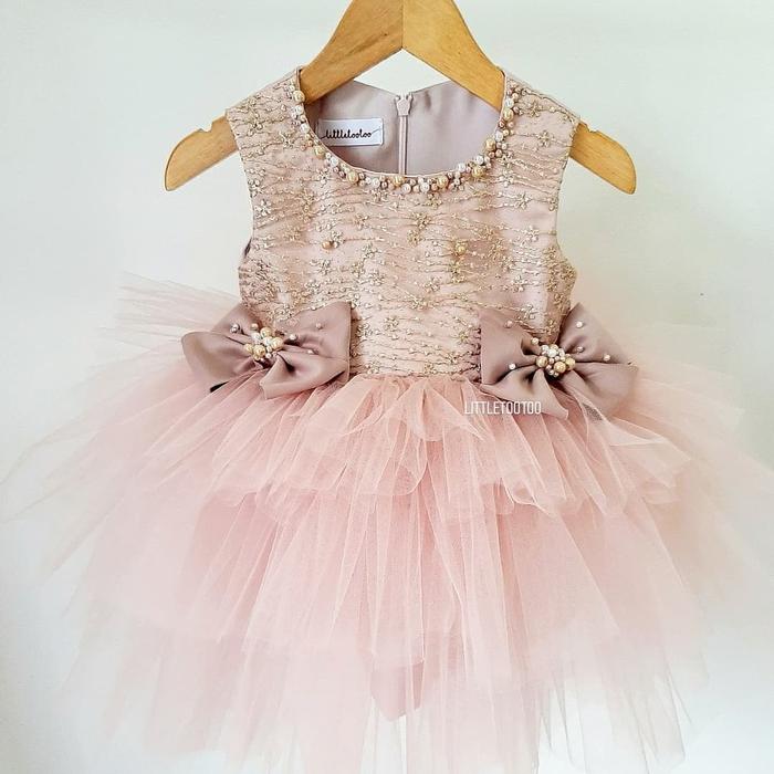 Gambar LITTLE TOOTOO - isabelle kids tutu dress rosegold - size 7, standart dari little.tootoo undefined Tokopedia