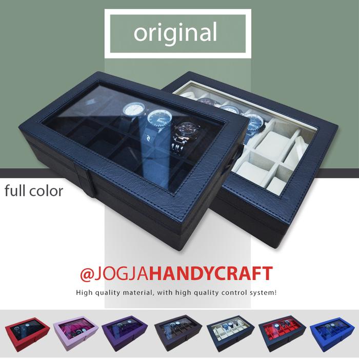 Gambar [PROMO LAGI] Kotak Jam Tangan isi 12 / Tempat Jam Tangan / Watch Box - RANDOM dari Jogja Handycraft_NEW undefined Tokopedia