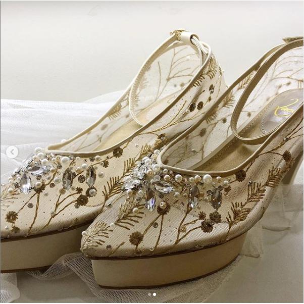 Sepatu Wedding Wanita Heels cm by Lacies Shoes (25) 35, Hak Kecil
