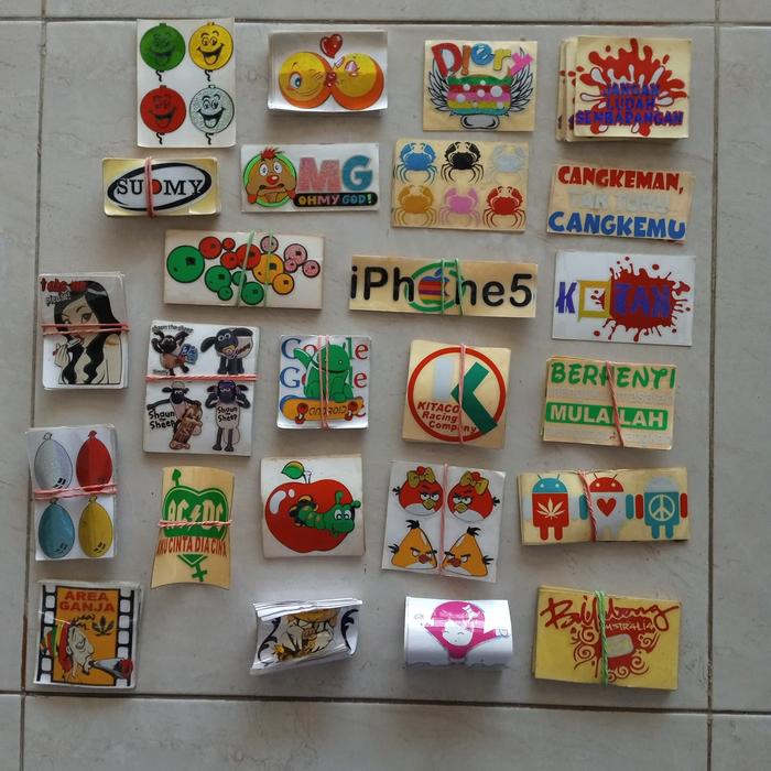 Gambar obral sticker murah random - Model 7 dari Pratama Sticker undefined Tokopedia