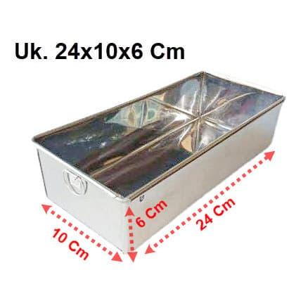 Gambar Cetakan Loyang Kue Kukus Brownies Stainless Uk. 24X10X6 Cm dari TokoES Tokopedia undefined Tokopedia