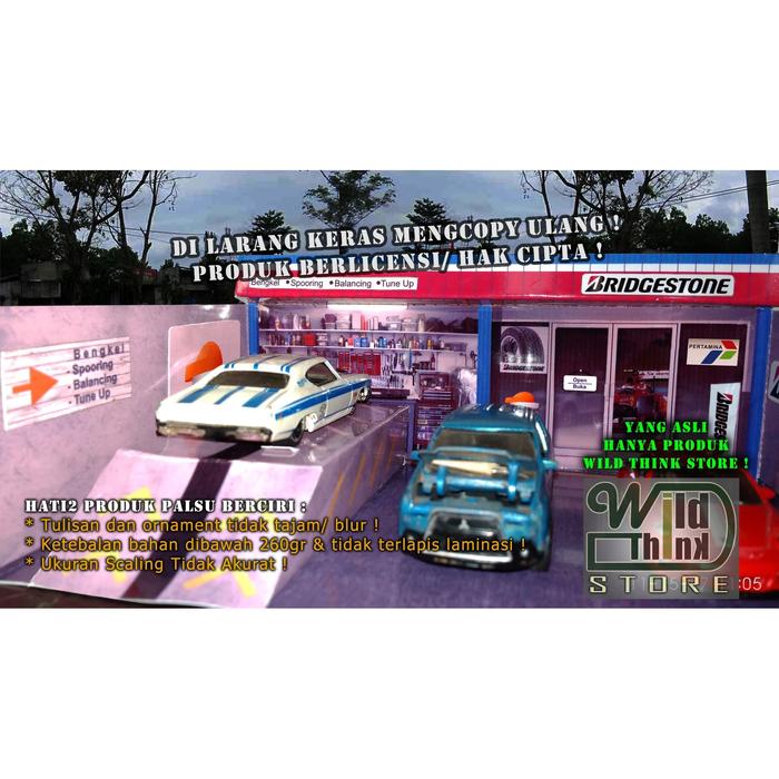 Gambar Diorama Bengkel Hot Wheels Tomica 1:64 dari Wild Think Store undefined Tokopedia
