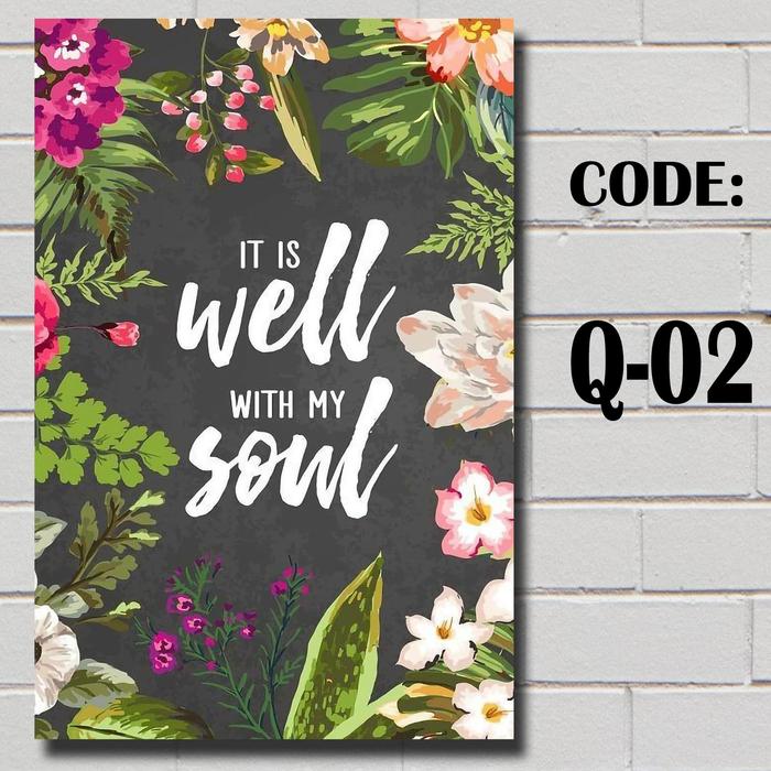 Gambar Hiasan Dinding Dekorasi Dinding Dekorasi Kamar Home Decor Wall Decor - Q-02 dari goodmaru undefined Tokopedia