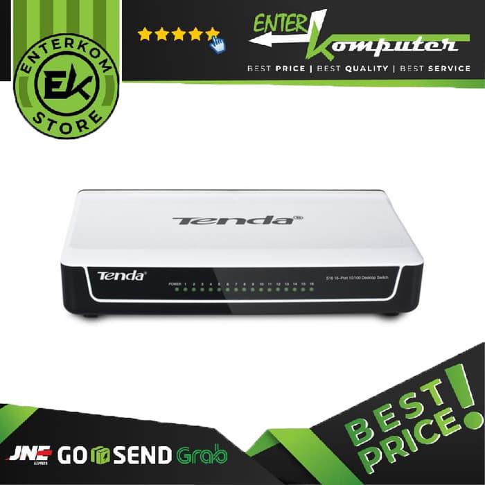 Gambar Tenda 16-Port Fast Ethernet Switch, 10/100Mbps - S16 dari Enter Komputer Official undefined Tokopedia