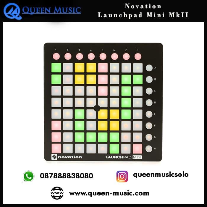 Gambar Novation Launchpad Mini MkII - 64 multicolored mini pads dari Queen Music Solo undefined Tokopedia