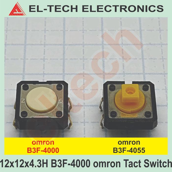 B3W-4000 Omron | Interruptor táctil tipo Émbolo, Blanco, contactos SPST