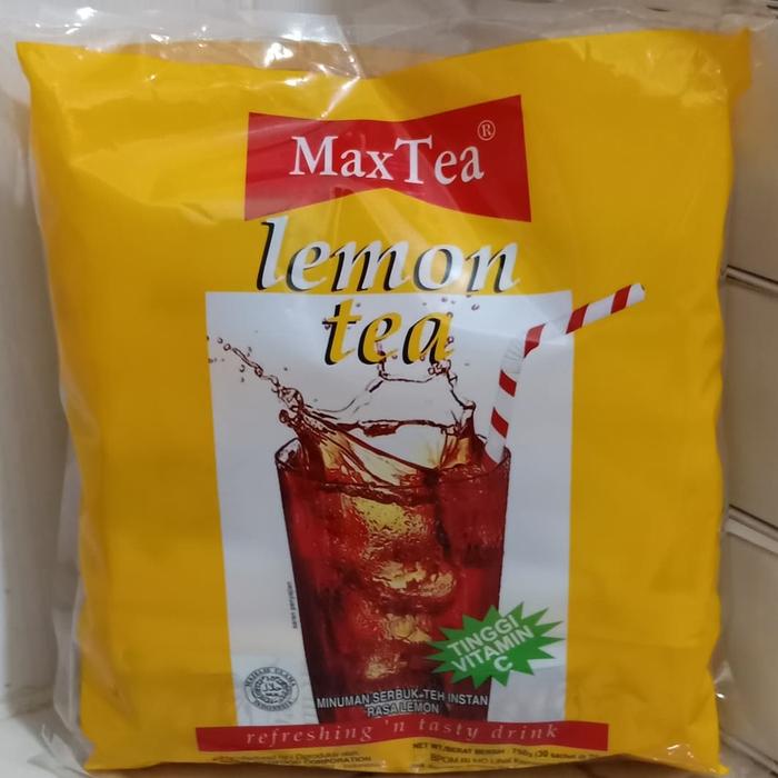 Gambar MaxTea Lemon Tea sachet minuman panas dingin segar isi 25 x 30 sachet dari 9PM New undefined Tokopedia