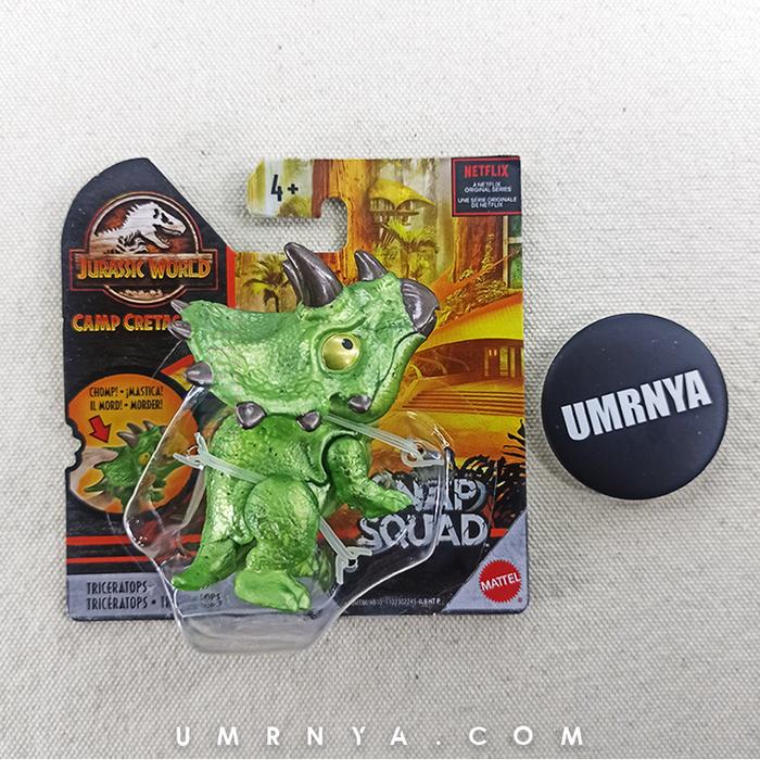 Gambar Snap Squad Camp Cretaceous jurassic world Wave 6 7 Triceratops Dino dari umrnya undefined Tokopedia