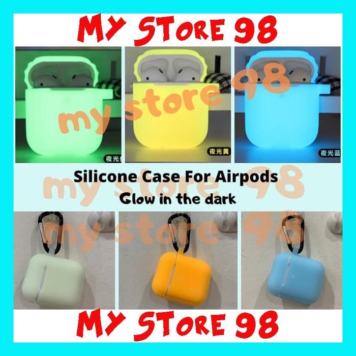 Gambar Silicone Case For Airpods Glow in the dark Silikon Airpods Plus Hook - Kuning dari My Store 98 undefined Tokopedia