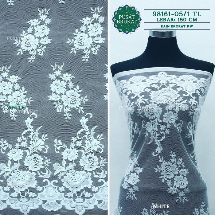 Jual Kain Brukat Kw 98161 Kain Brokat Bahan Kaos Harga Per 0 5m White Jakarta Barat Pusat Brukat Tokopedia