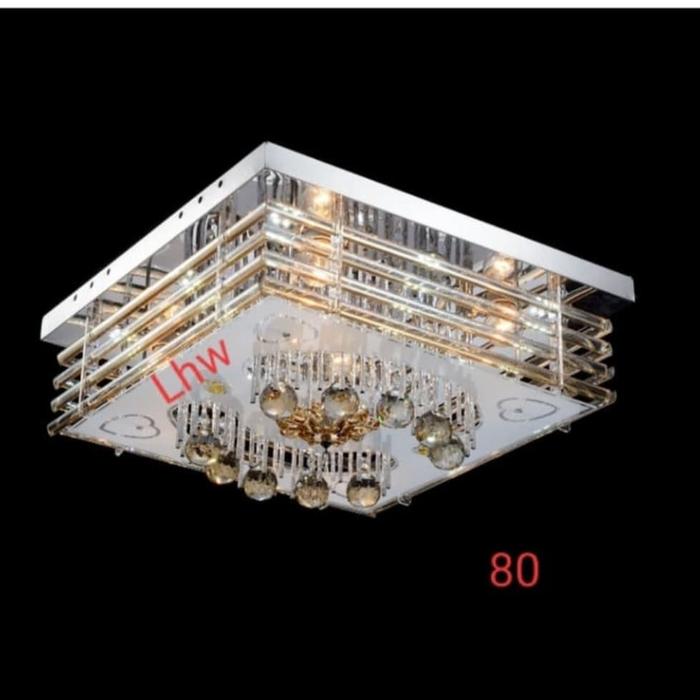 Gambar Lampu hias dekorasi plafon LED remote - 817 ruang utama, tamu & tidur - Type 80 dari Universal Lhw undefined Tokopedia