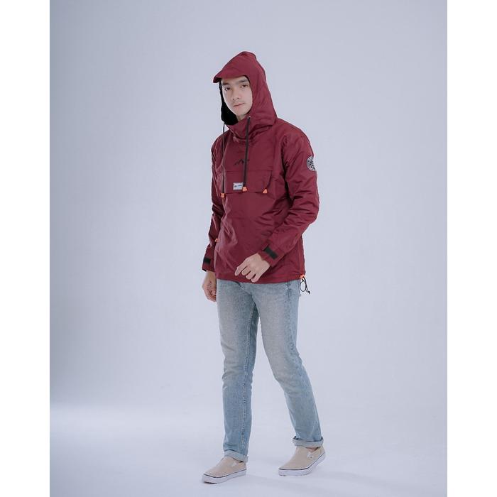 Gambar Jaket Parasut Pria TM Black-Jaket Outdoor pria Maroon-Jaket gunung - Maroon, M dari MW Grosir Pakaian undefined Tokopedia