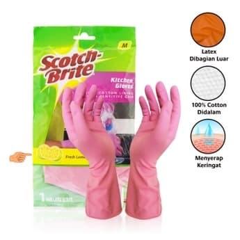 Gambar 3M Scotch-Brite Sarung Tangan Dapur - M dari Saleys Store undefined Tokopedia