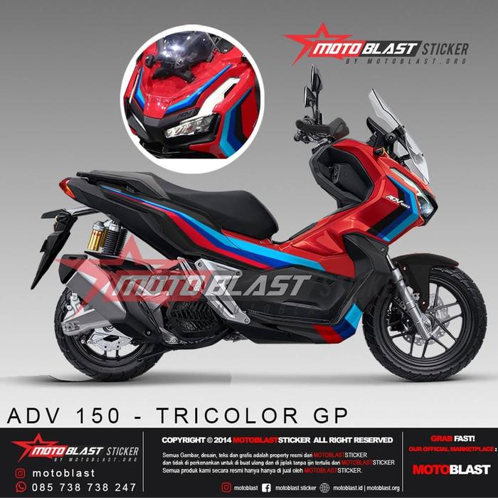 Gambar Decal stiker adv 150 red abs bmw safety guard TIDAK FULL motoblast dari motoblast undefined Tokopedia