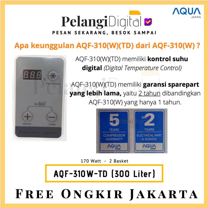 Gambar AQUA Chest Freezer 300 Liter - AQF-310(W) - Digital dari Pelangi Digital Elektronik undefined Tokopedia