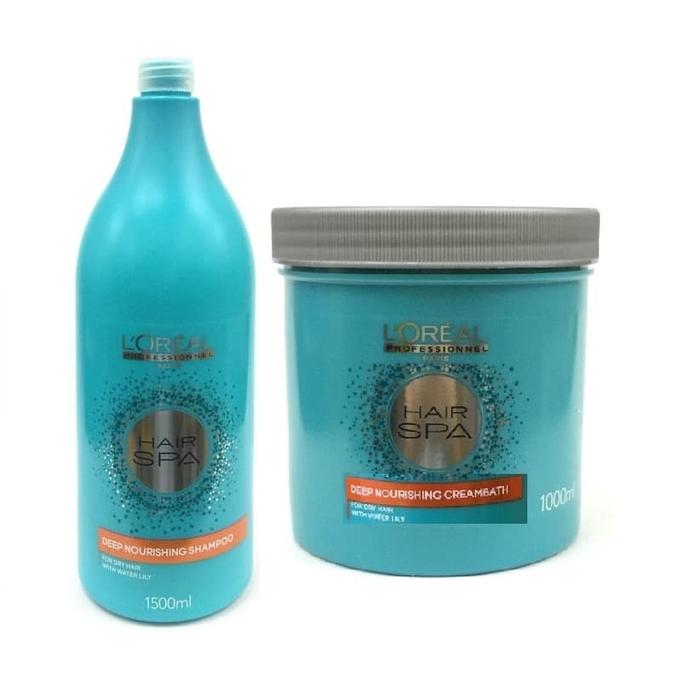 Gambar Loreal Hair Spa Deep Nourishing Shampoo 1500ml dan Creambath 1000ml dari BEAUTY LADIES COSMETIC undefined Tokopedia