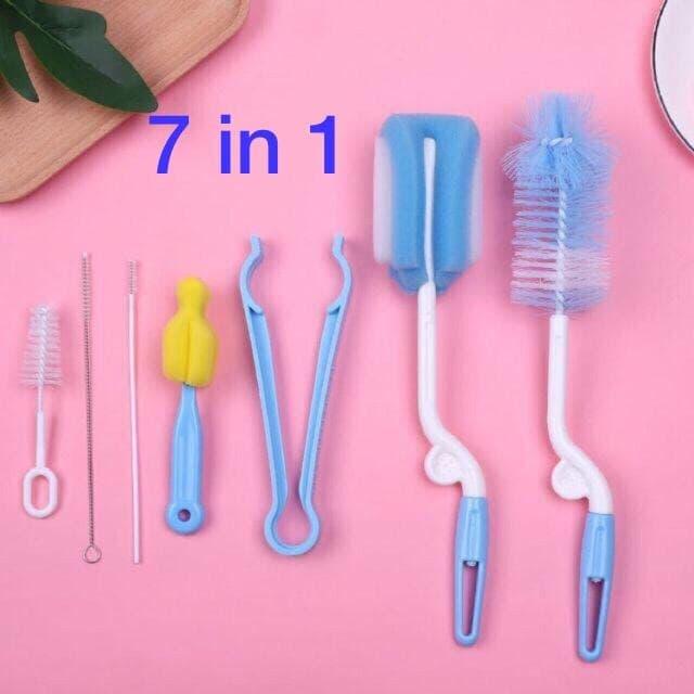 Gambar Sikat Pembersih Botol Susu Bayi - Sponge Cuci Pencuci Botol Baby 7in1 - 7in1 dari TwinkleBabyAndKids undefined Tokopedia