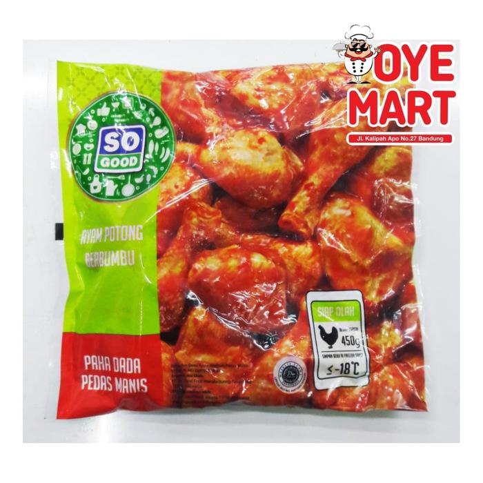 Jual So Good Ayam Potong Paha Dan Dada Bumbu Pedas Manis 450gr Daging Ayam Kota Bandung Oye Frozen Tokopedia