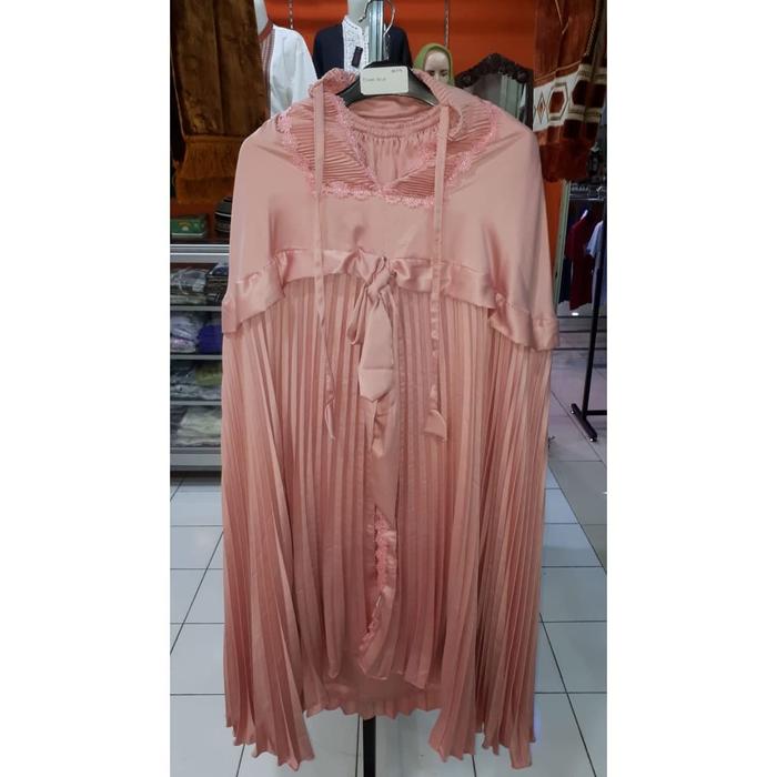 Gambar Mukena Plisket Polos dari Hasanah_Colletion undefined Tokopedia