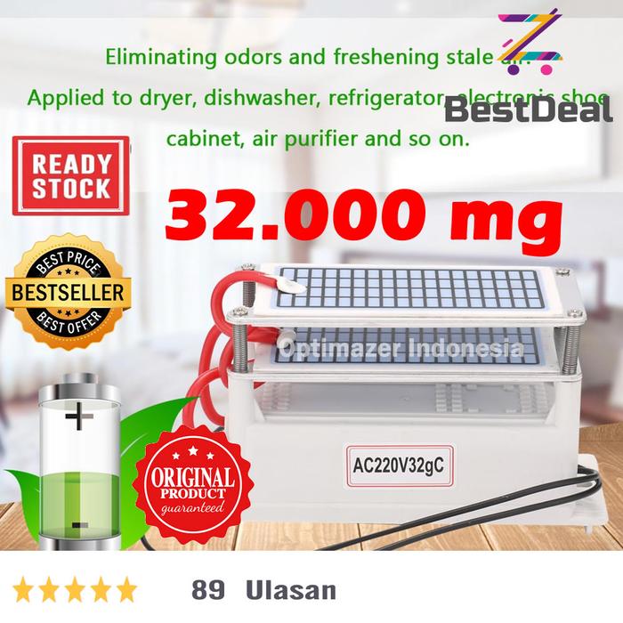 Jual Ozone Generator 20G 24G pH DIY Air Purifier udara Ozon 220V AC ...