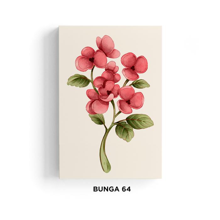 Jual Dekorasi Pajangan Kamar Rumah Ruangan Poster Vinyl Bunga - MDF ...
