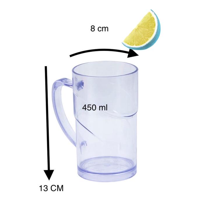 Jual Murah Gelas Gagang Plastik 450ml Mug Murah Gelas Anak Minum Makan Jakarta Pusat Shiny Electro Tokopedia