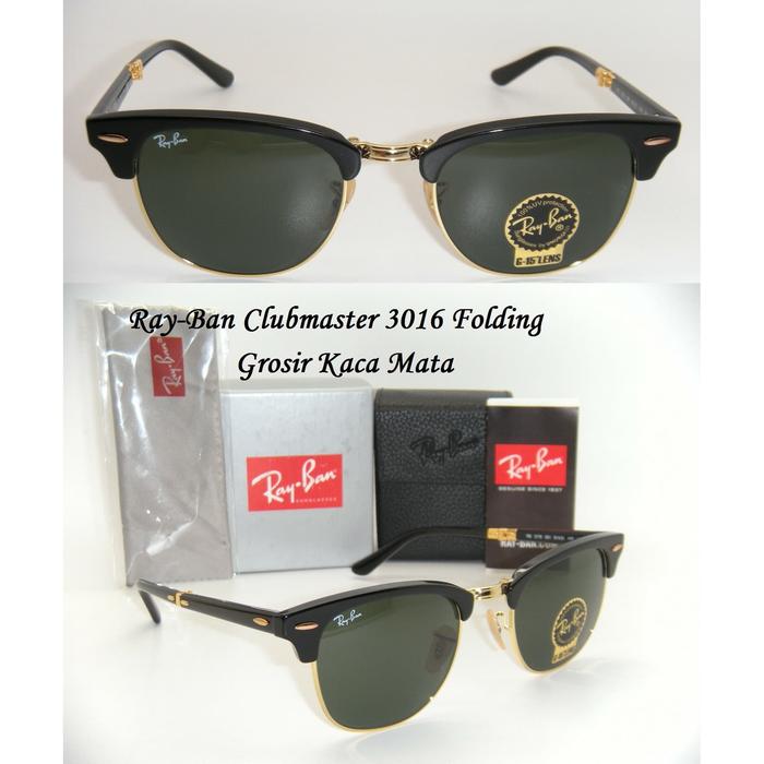 Promo Kacamata Rayban Clubmaster 3016 Folding Lipat Original Gold Black Jakarta Pusat Grosir Kaca Mata Tokopedia