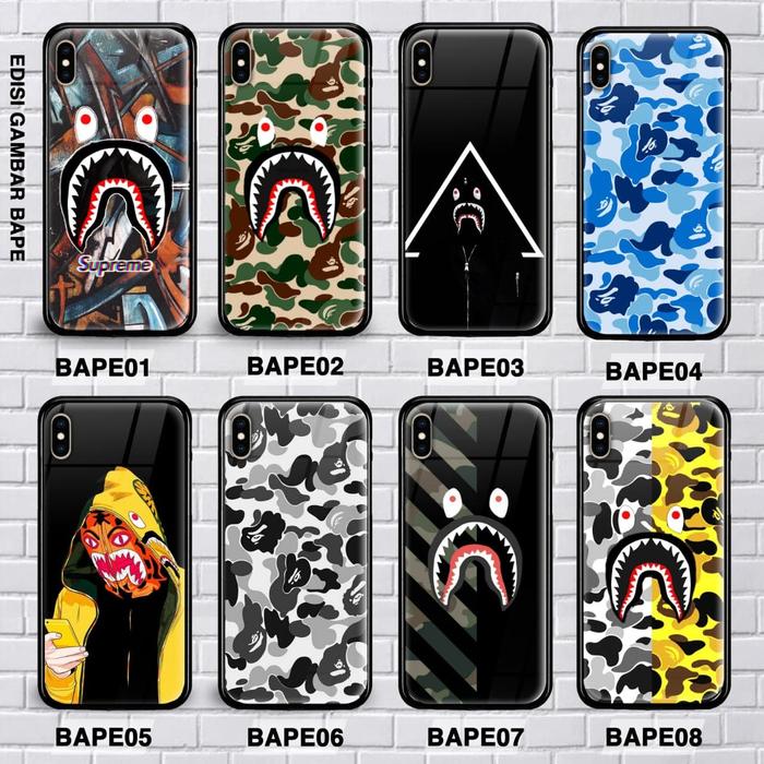 Jual custom hard case bape iphone 11,11 pro,11 pro max,x,xr,xs,xs