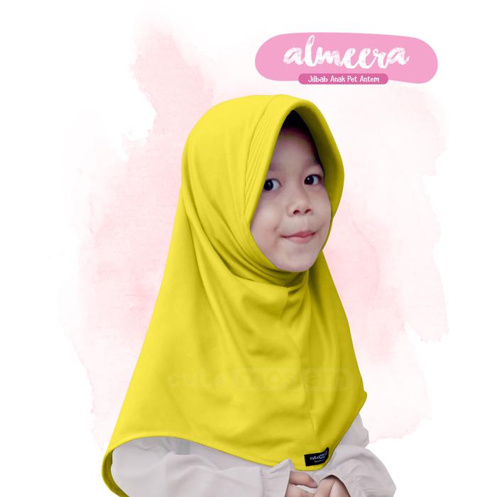 Gambar Jilbab Bergo Anak Cutemoslem Almeera M - Kuning dari Cutemoslem Store undefined Tokopedia