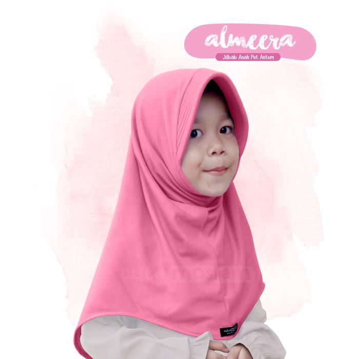 Gambar Jilbab Bergo Anak Cutemoslem Almeera M - Pink sedang dari Cutemoslem Store undefined Tokopedia