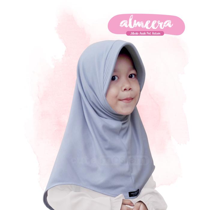 Gambar Jilbab Bergo Anak Cutemoslem Almeera M - Abu muda dari Cutemoslem Store undefined Tokopedia