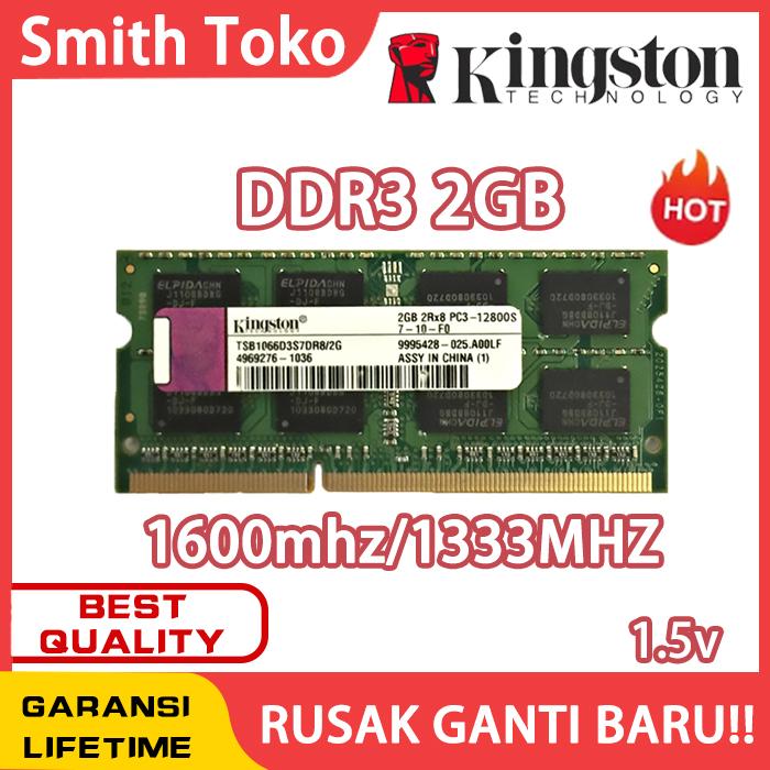 Gambar Ram laptop Kingston DDR3L 4GB DDR3 4GB DDR3 8GB DDR3L 8GB DDR3 2GB RAM - 2GB, DDR3-1600MHZ dari SmithToko undefined Tokopedia