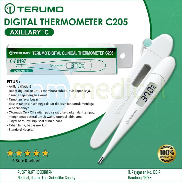 Jual Terumo Termometer Digital / Thermometer C205 Kota Bandung SAM