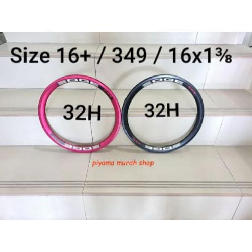 Gambar MURAH Rims Velg Edge Size 16 plus - 16 x 1 3per8 - 349 - 16 inch dari Barang Online II undefined Tokopedia