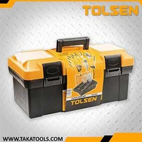 Gambar Tolsen Hand tools set Tool Box dengan Alat Pertukangan Mix Set 26Pcs dari Takatoolsbatam undefined Tokopedia