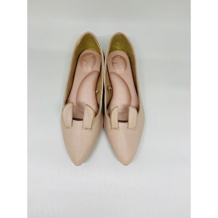 Gambar Sepatu Kerja Wanita Flatshoes Bunny Shoes Beige Genuine Leather dari Wynner Shop undefined Tokopedia