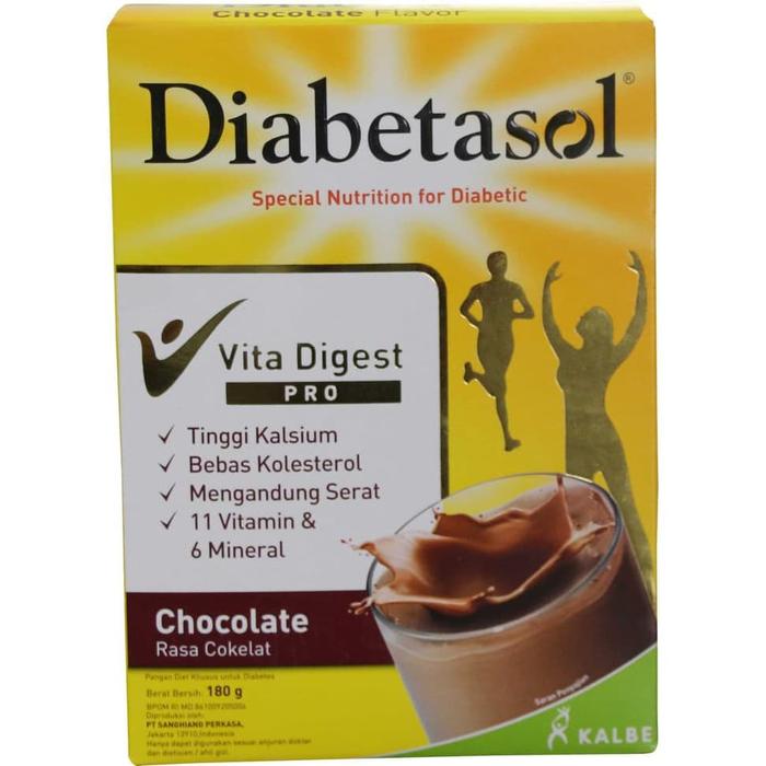 Gambar Diabetasol susu diabetes Vita digest rasa coklat 180gr dari tritirtoshop undefined Tokopedia