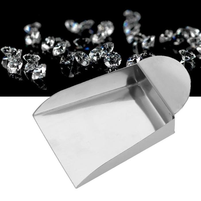Gambar Mini Scop / Sekop Mini untuk batu permata / Serokan Batu dari Pusat Gemstone undefined Tokopedia