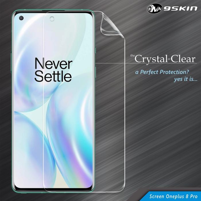 Gambar 9Skin - Crystal Clear CC Screen / Back Cover for OnePlus 8 Pro - Screen Only dari 9SKIN Premium undefined Tokopedia