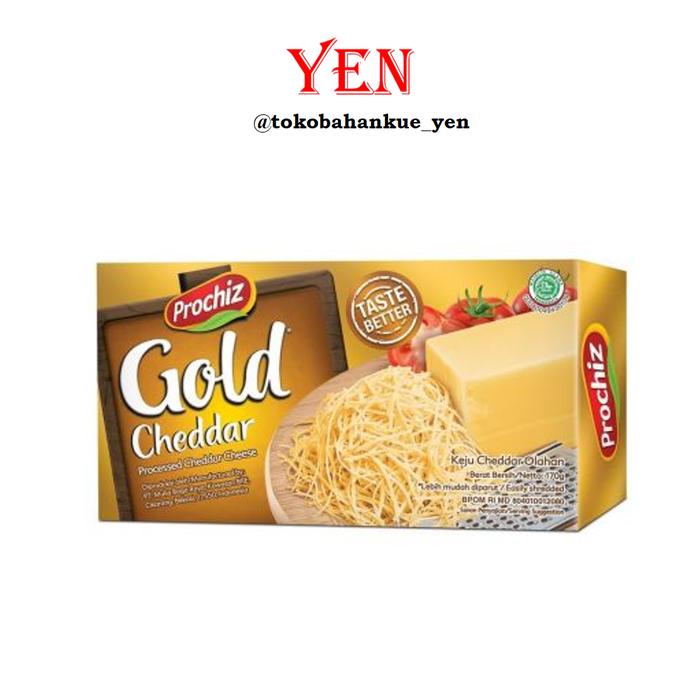 Gambar Prochiz Gold Cheddar / Keju Cheddar Olahan / Keju Parut 170gr dari Toko Bahan Kue Yen undefined Tokopedia
