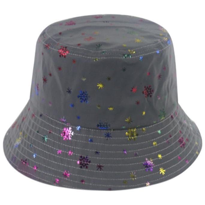 Unisex Harajuku Reflective Bucket Hat 