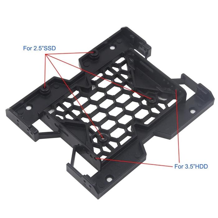 Gambar 5.25" to 3.5" 2.5" Mounting bracket HDD SSD pada Casing PC dari tokojoyful undefined Tokopedia